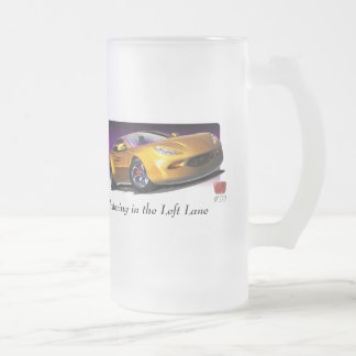 Cristal Esmerilado Taza del vidrio del golpe de Razzy