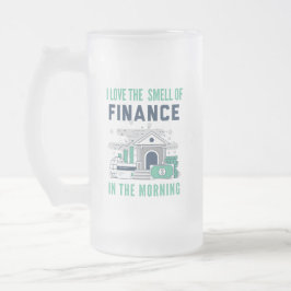 Cristal Esmerilado Taza divertida de finanzas Negocio Oficina Compañe