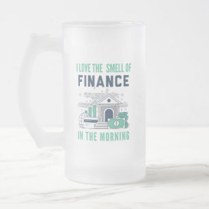 Cristal Esmerilado Taza divertida de finanzas Negocio Oficina Compañe