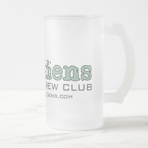 Cristal Esmerilado Taza escarchada de ALEiens - 16oz