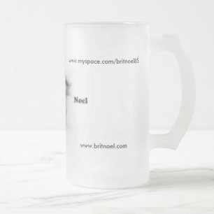 Cristal Esmerilado Taza escarchada de Bretaña Noel