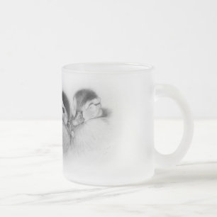 Cristal Esmerilado Taza escarchada de los patos