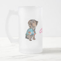 Taza escarchada hawaiana de Yorkie