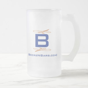 Cristal Esmerilado Taza fosted personalizado de BeersNBars