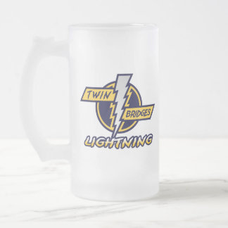 Cristal Esmerilado Taza gemela del vidrio de los puentes