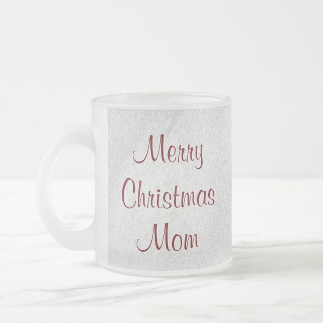 Cristal Esmerilado Taza helada amor del navidad de la mamá por Janz (Izquierda)