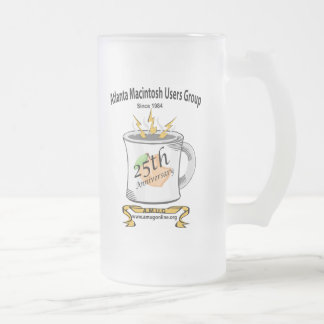 Cristal Esmerilado TAZA helada aniversario de AMUG 25to