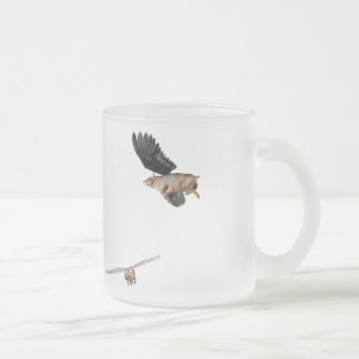 Cristal Esmerilado Taza Helada Bandada de Cerdos