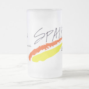 Cristal Esmerilado Taza helada campeones del mundo de España