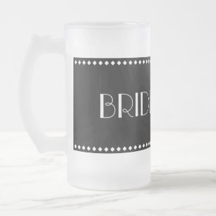 Cristal Esmerilado Taza helada dama de honor