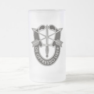Cristal Esmerilado Taza helada de las fuerzas especiales