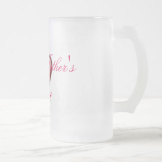 Cristal Esmerilado Taza helada del día de padre