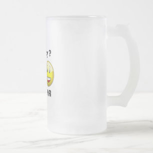 Cristal Esmerilado Taza helada feliz de "rv"