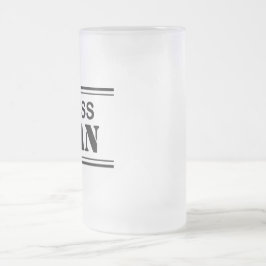 Cristal Esmerilado Taza helada hombre de Boss