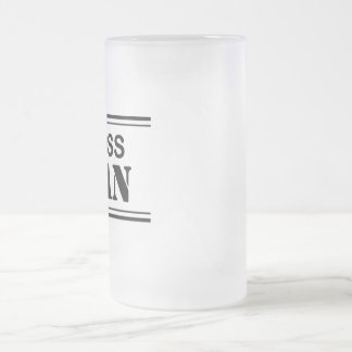 Cristal Esmerilado Taza helada hombre de Boss