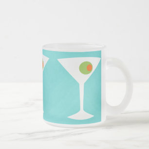 Cristal Esmerilado Taza helada Martini clásica de la película
