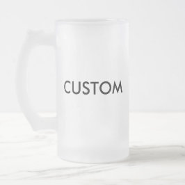 Cristal Esmerilado Taza helada personalizado del vidrio de cerveza