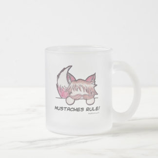 Cristal Esmerilado Taza helada regla de los bigotes