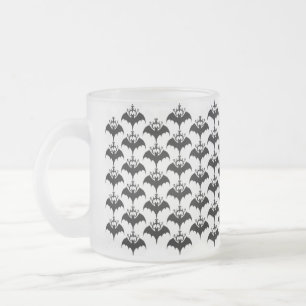 Cristal Esmerilado Taza helada tribal de la silueta de los palos