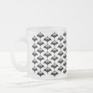 Cristal Esmerilado Taza helada tribal de la silueta de los palos