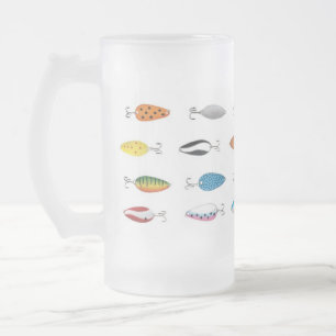 Cristal Esmerilado Taza ida de Fish'in