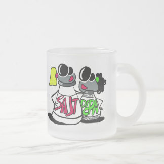 Cristal Esmerilado Taza linda de los mejores amigos 10oz