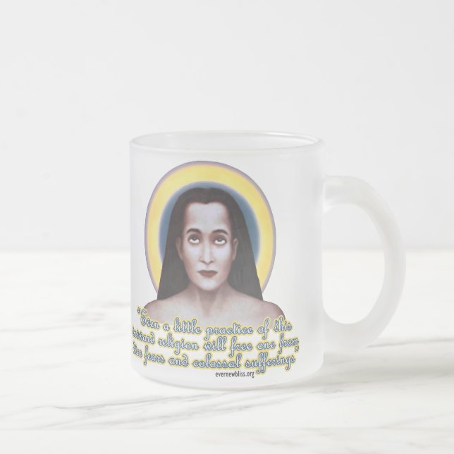 Cristal Esmerilado Taza MB01 de Babaji (Derecha)