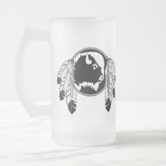 Cristal Esmerilado Taza nativa del vidrio de Metis del arte de la