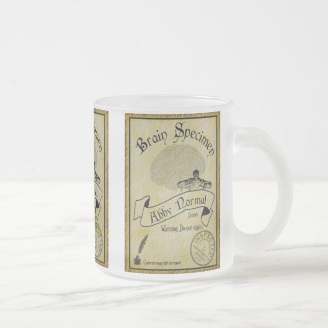 Cristal Esmerilado Taza normal de Abby (Derecha)