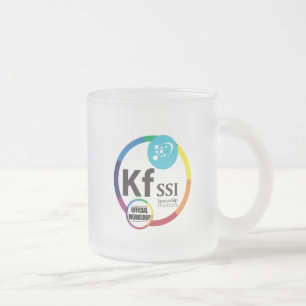 Cristal Esmerilado Taza oficial del logotipo del orkshop de KFSSI