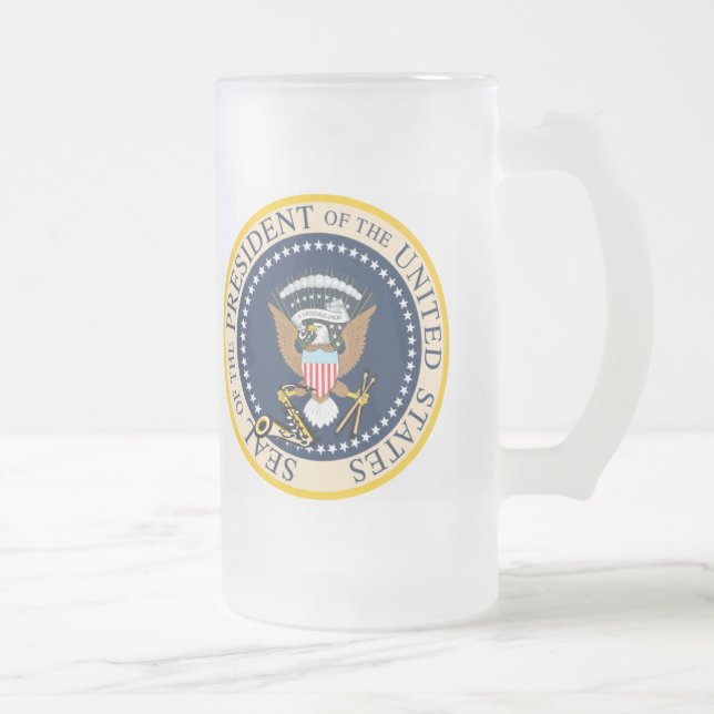 Cristal Esmerilado Taza presidencial del sello de Bill Clinton (Derecha)