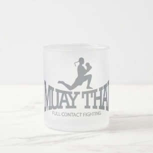 Cristal Esmerilado Taza tailandesa de Muay