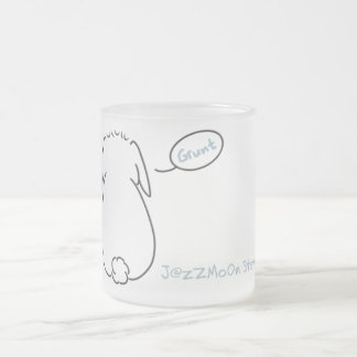 Cristal Esmerilado Taza trasera del ronco de Stewie del conejito