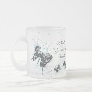 Cristal Esmerilado Té de café de vidrio helado taza de té Mug