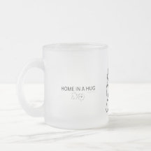 Un Abrazo Es Un Hogar - Taza De Vidrio Escarchado