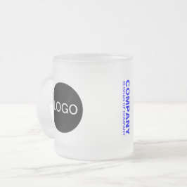 Cristal Esmerilado Único logotipo y nombre de la taza de vidrio esmer