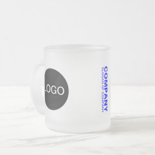 Cristal Esmerilado Único logotipo y nombre de la taza de vidrio esmer