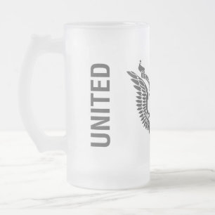Cristal Esmerilado UNIDO - taza de E Pluribus Unum