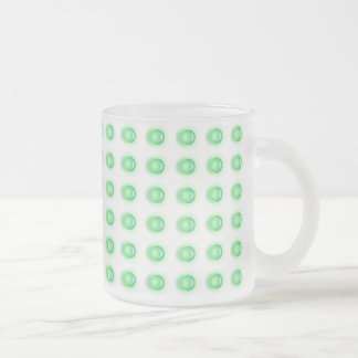 Cristal Esmerilado Verde helado LED de la taza