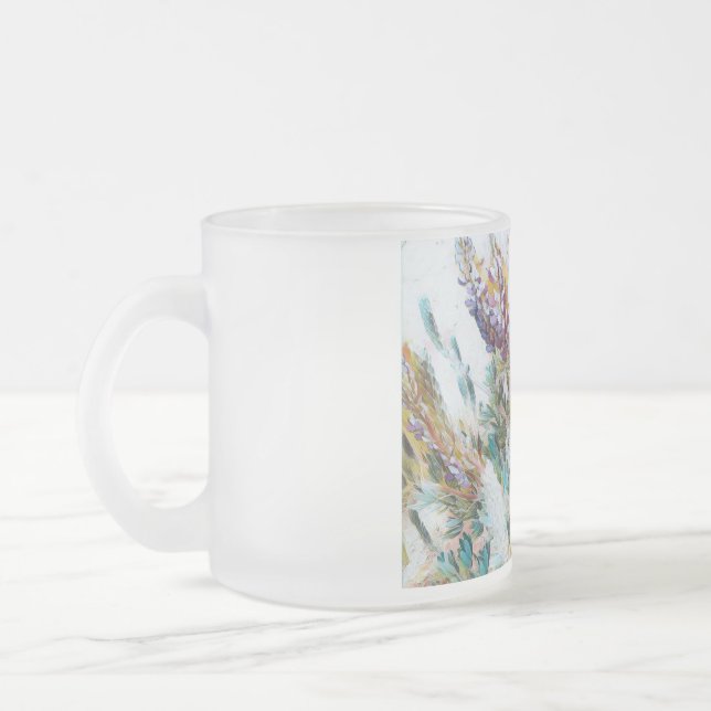 Cristal flower mug ♡ Taza de vidrio flores  (Izquierda)