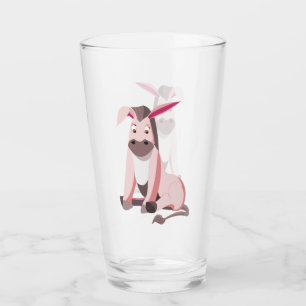 Cristal infantil - Pintura de burro rosado diverti