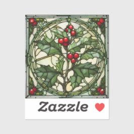 Cristal manchado de cristianos: Pegatina de vinilo