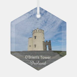 Cristal Torre de O'Brien Irlanda Recuerdo Adorno de Cerámi