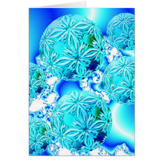 Cristales de hielo azules, espiral ciánico azul de