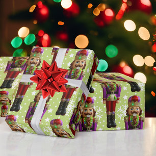 Cristales de nuez para Navidades Papel de envolver