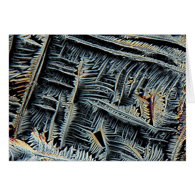 Cristales dendríticos debajo del microscopio (Anverso (Horizontal))