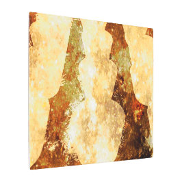 Cristales estrellados alumbran arte marrón de estr