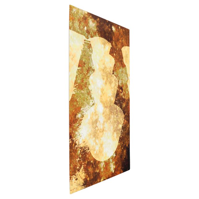 Cristales estrellados alumbran arte marrón de estr (3/4)