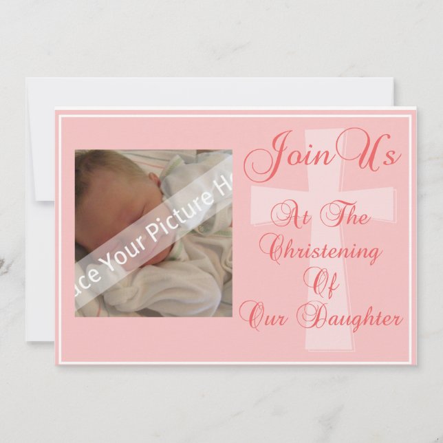 Cristalización/Bautismo Hija Invitación (Anverso)