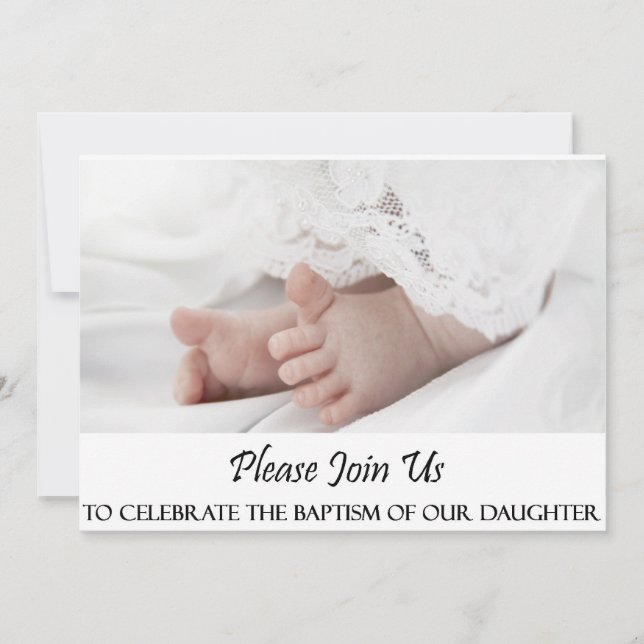 Cristalización/Bautismo Hija Invitación (Anverso)